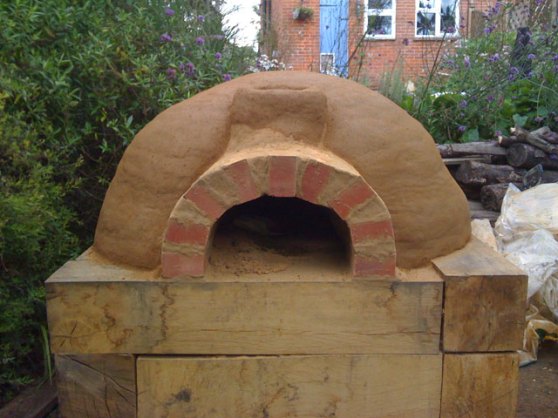 Finished oven from the front.